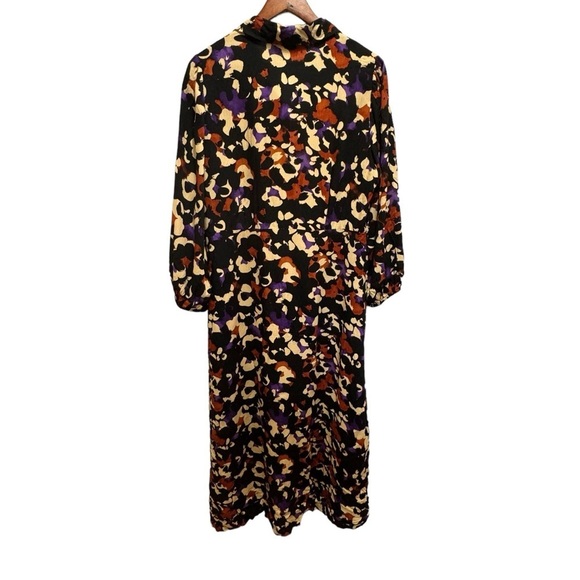 Selected Femme Abstract-Print Maxi Shirtdress Size 42= Size XL - Picture 2 of 12